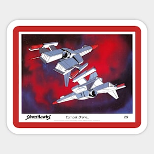 Official Rankin/Bass' Silverhawks Combat drone Sticker